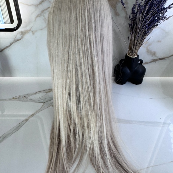 100% HUMAN HAIR platinum wig Hair Queen LA Freedom Couture - Picture 5 of 16